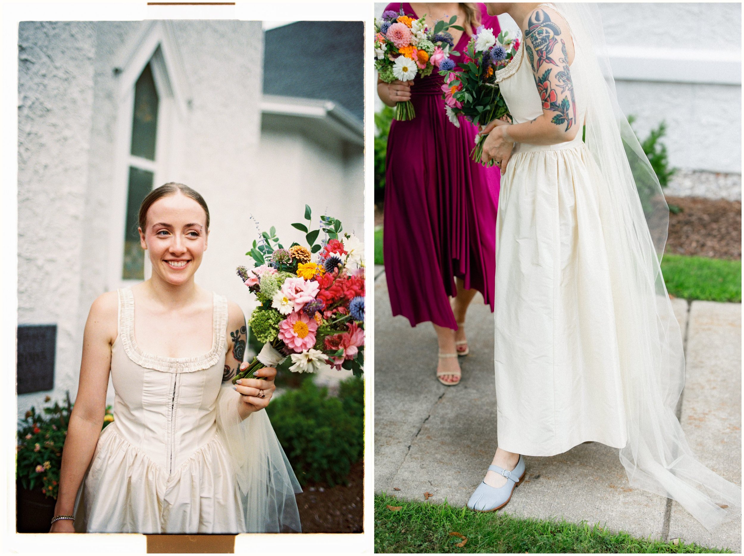 Film wedding candids