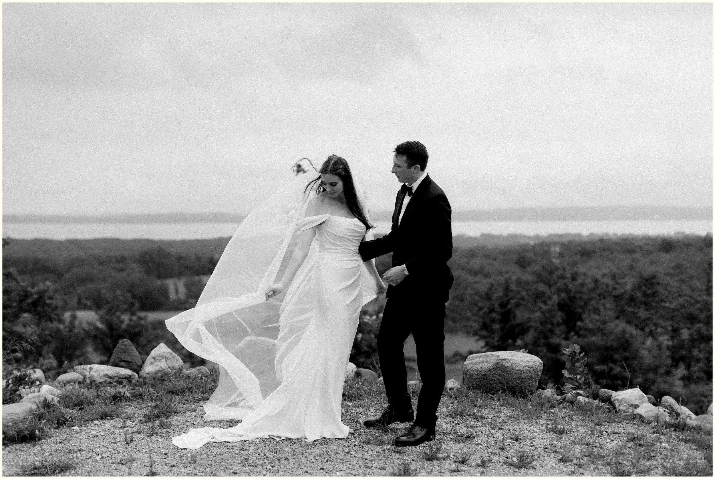 dramatic romantic wedding photography