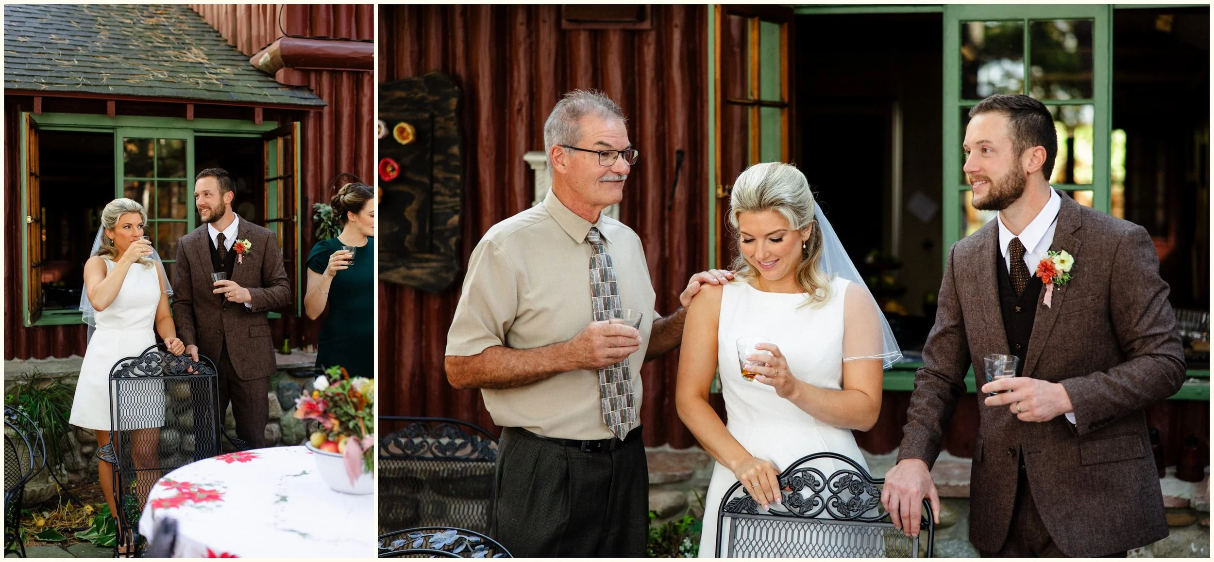 candid northern michigan wedding
