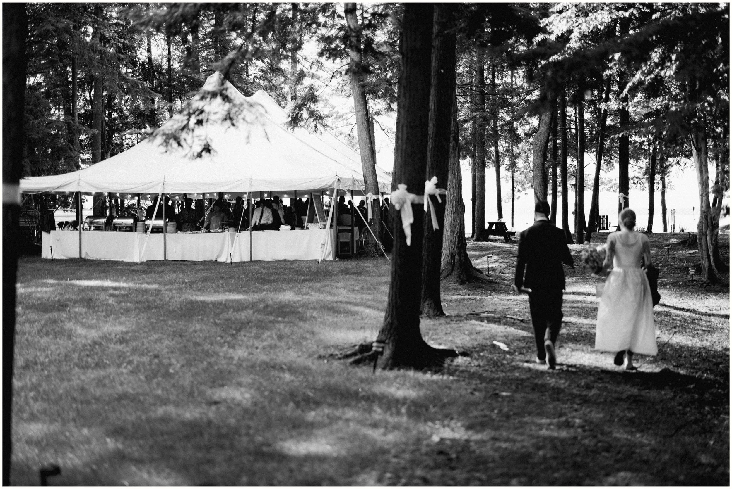 Tent Wedding reception