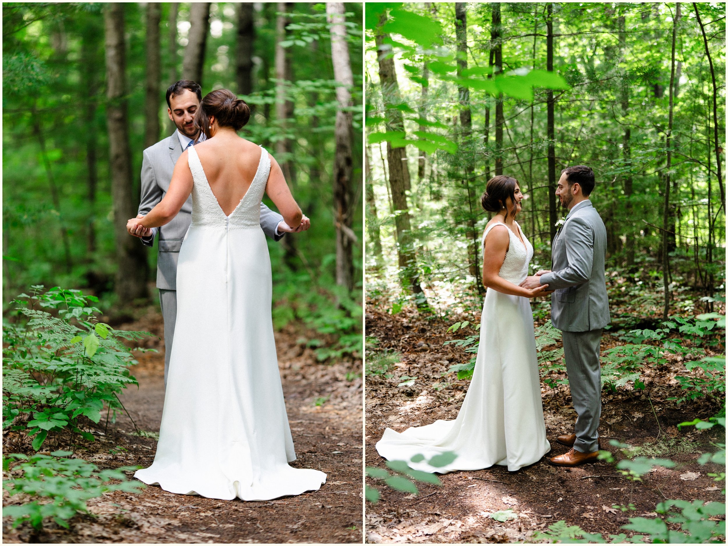 traverse city wedding wooded wedding