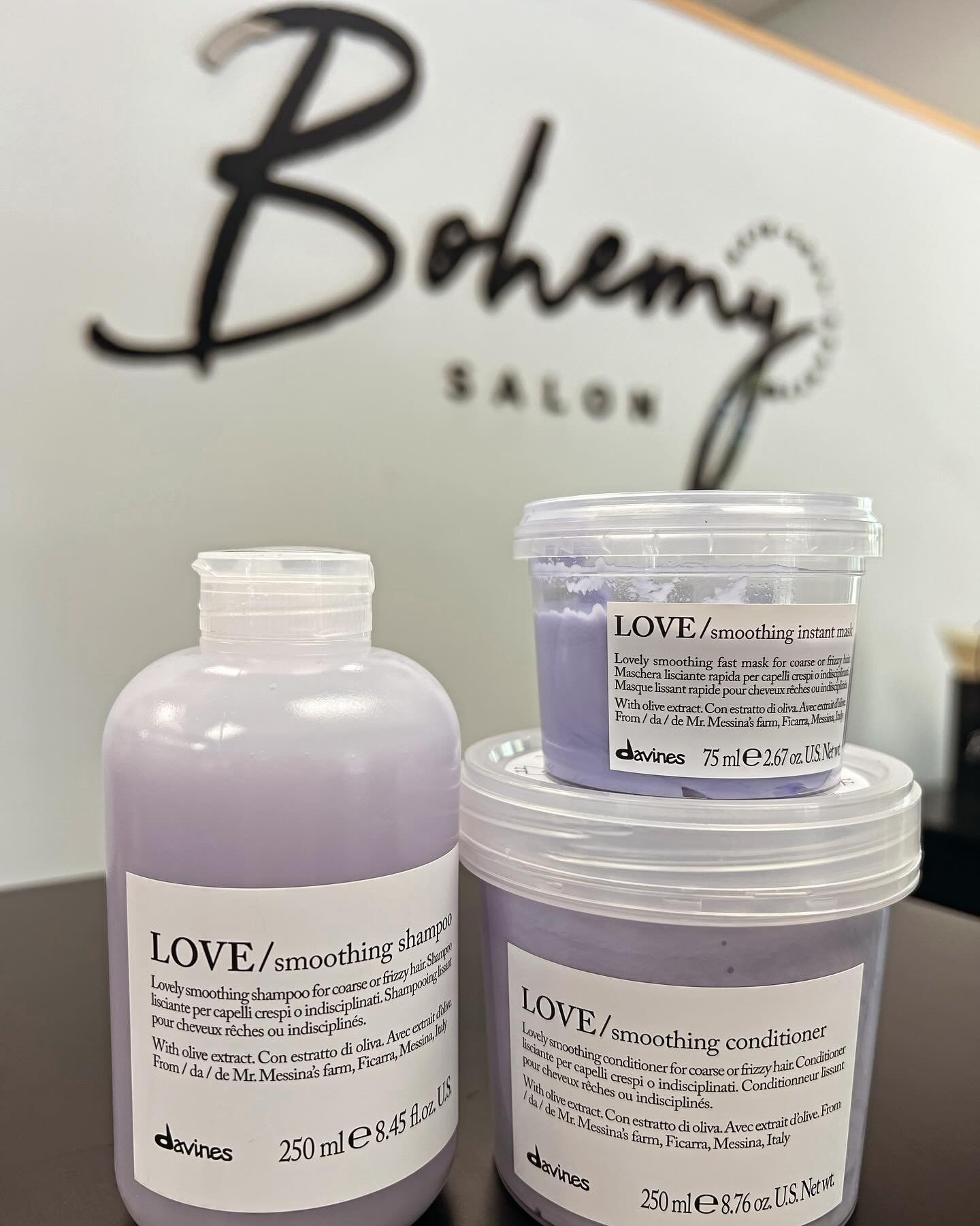 Happy Spring! 

While supplies last! Purchase 2 full size retail products receive a travel size LOVE instant smoothing mask. 

Thank you for supporting Bohemy! 

#earthmonth #davines #bcorp #lakemarysalon #spring #shopsmall #shoplocal #orlandoextensi