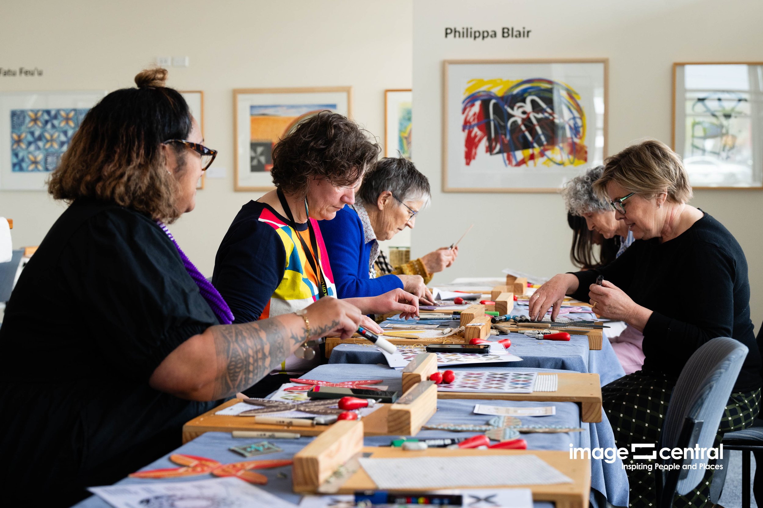 Ana Teofilo workshop at Maruawai Centre in Gore. Inspiring Wahine Conference 15-17 October 2025.  Gore, Southland Croydon Lodge, © Copyright images Clare Toia-Bailey / www.image-central.co.nz