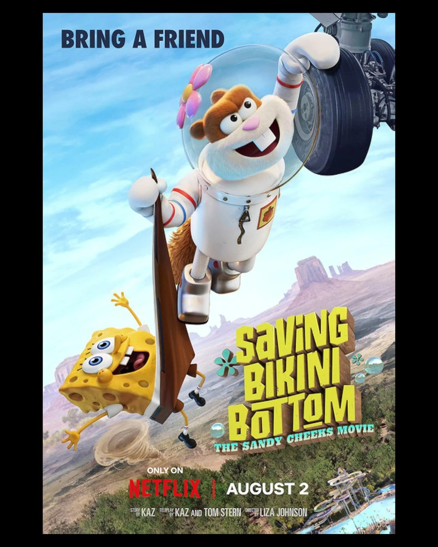 🎬Were so excited to be a part of something so cool! 🌟 Grab your kiddos on August 2nd to watch “Saving Bikini Bottom” on @netflix . We had the honor of providing additional dialogue recording for the film. Thank you to everyone in the re