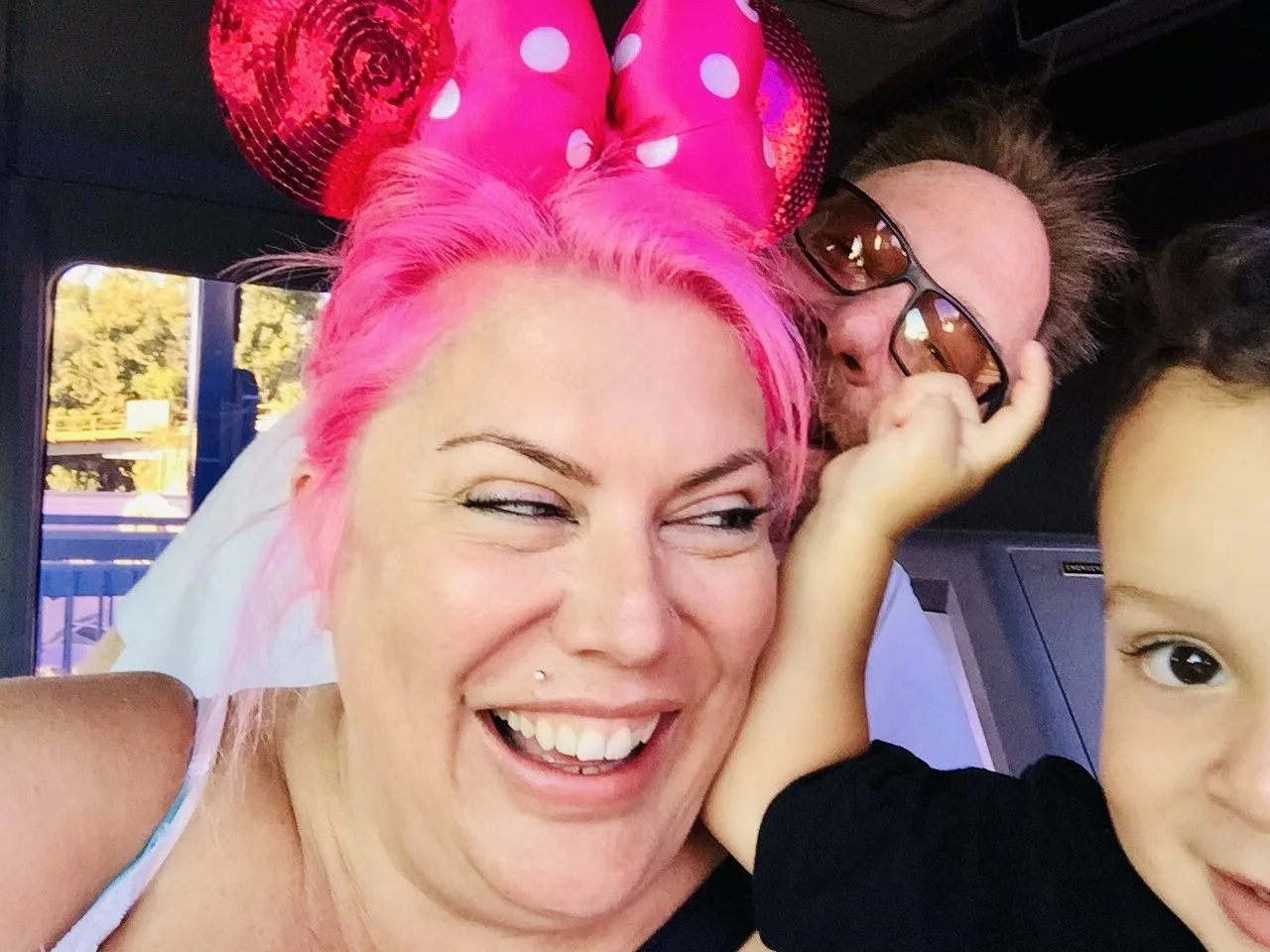 Kim Bowman with her son Brendan at Disneyland
