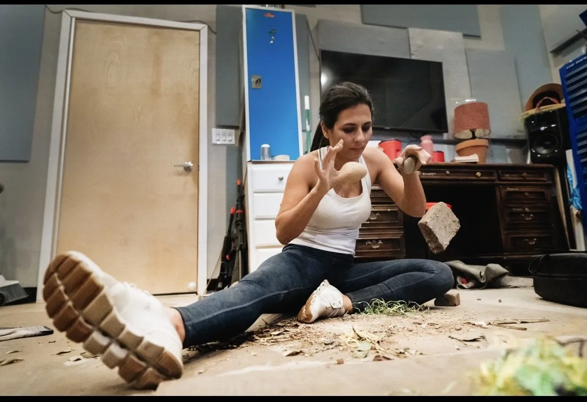 Multi Emmy Award winning Foley Artist, Sanaa Kelley always perfecting her craft.