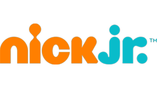 Nick Jr. logo in orange and blue letters on a black background.