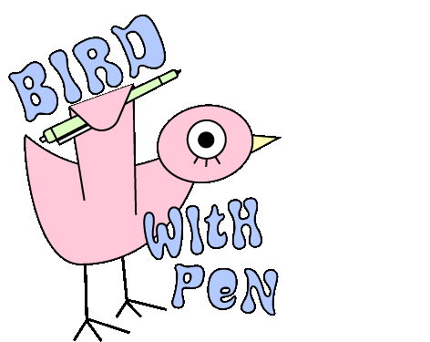 bird with pen