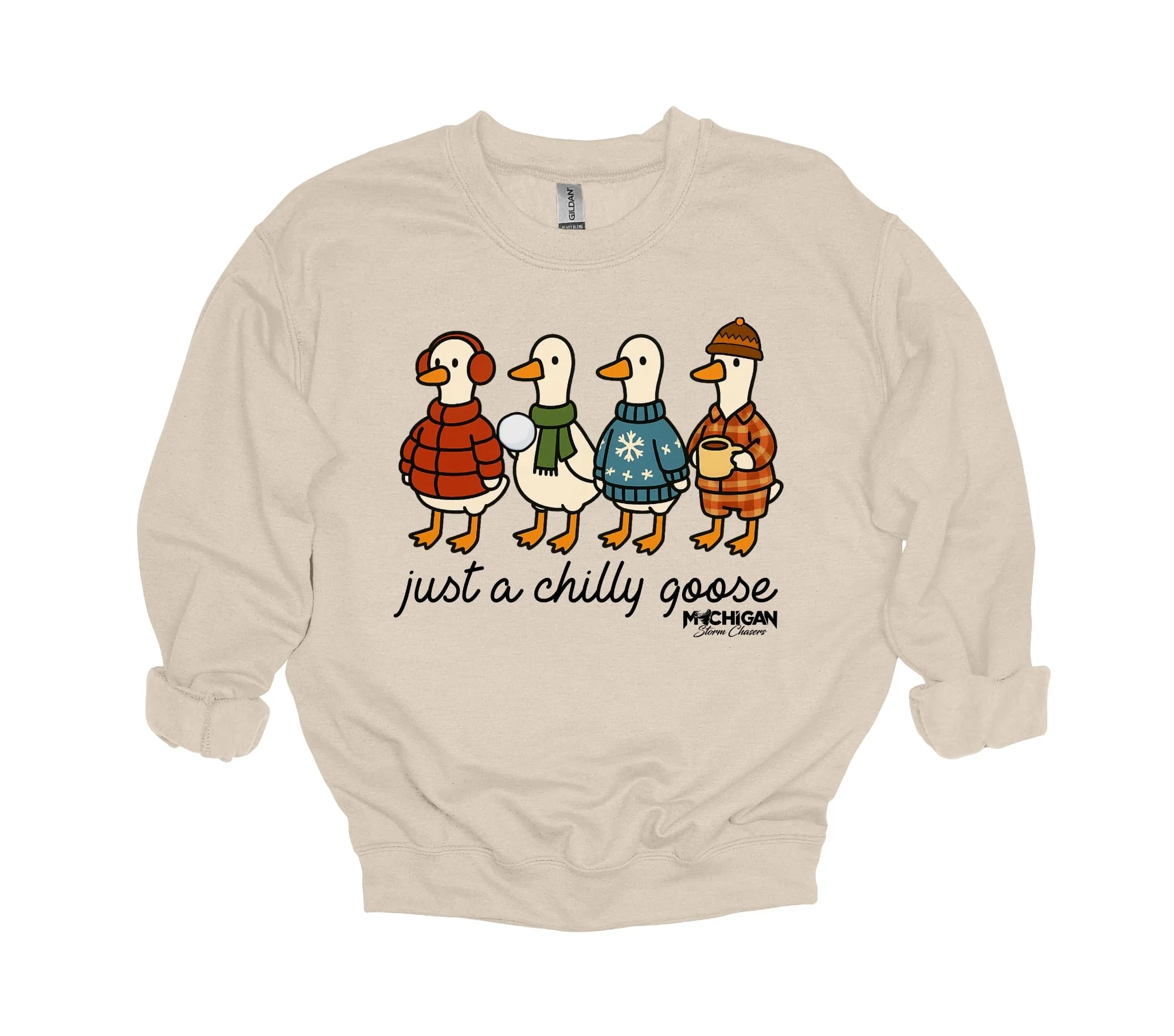 Just a Chilly Goose Crewneck