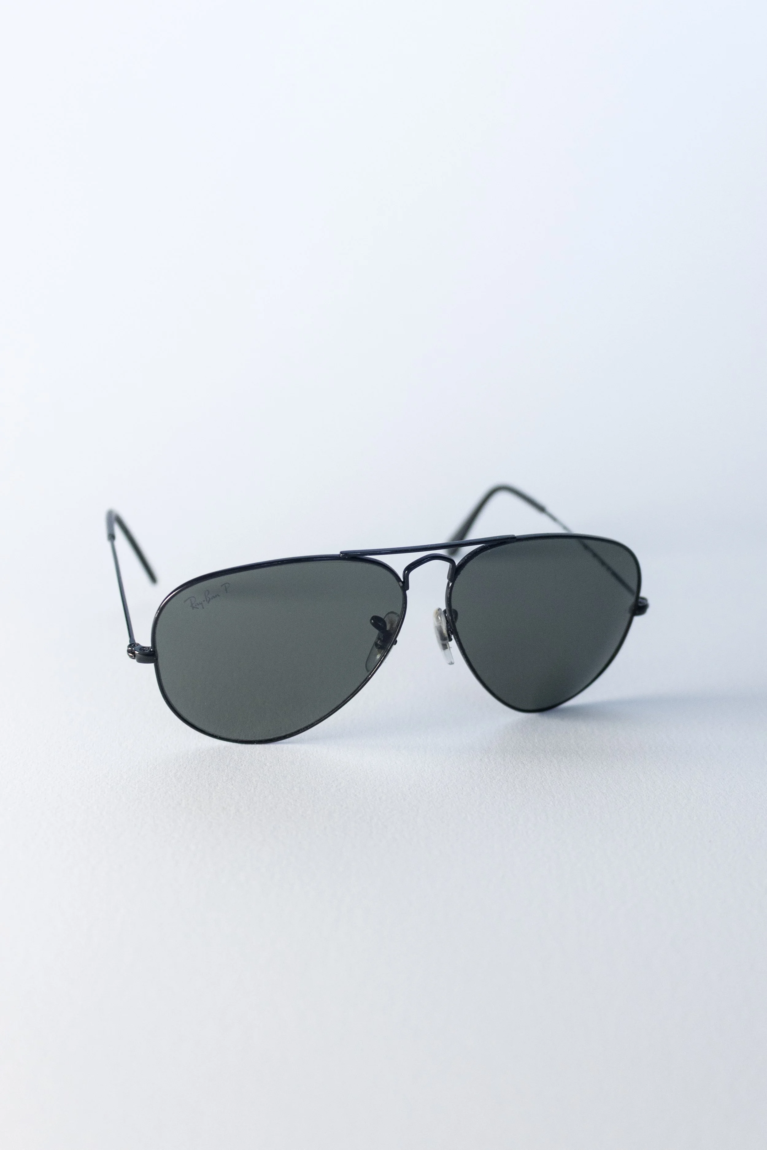 Ray Ban Aviator Polarized Sunglasses Black right side