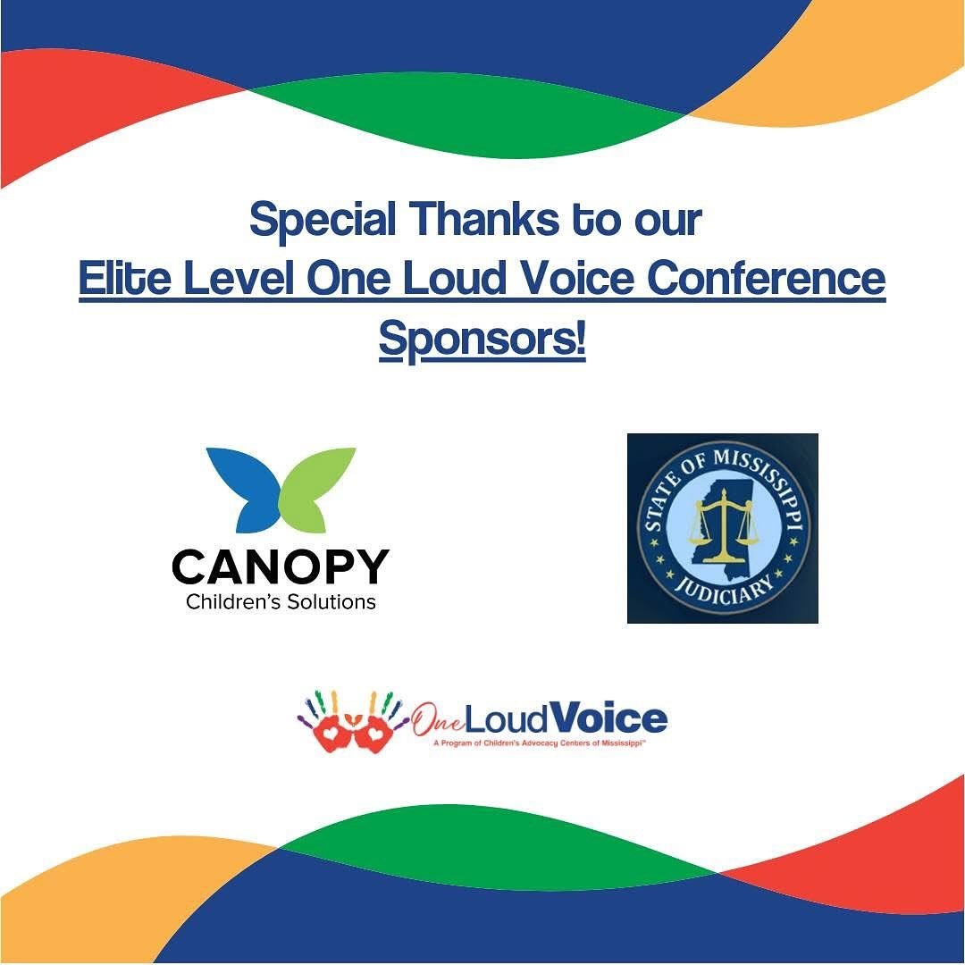 Over 600 professionals are registered for the One Loud Voice Conference at the Beau Rivage in Biloxi this week!  We&rsquo;re proud to recognize our two Elite Sponsors and extend our heartfelt appreciation for their incredible support of this vital tr