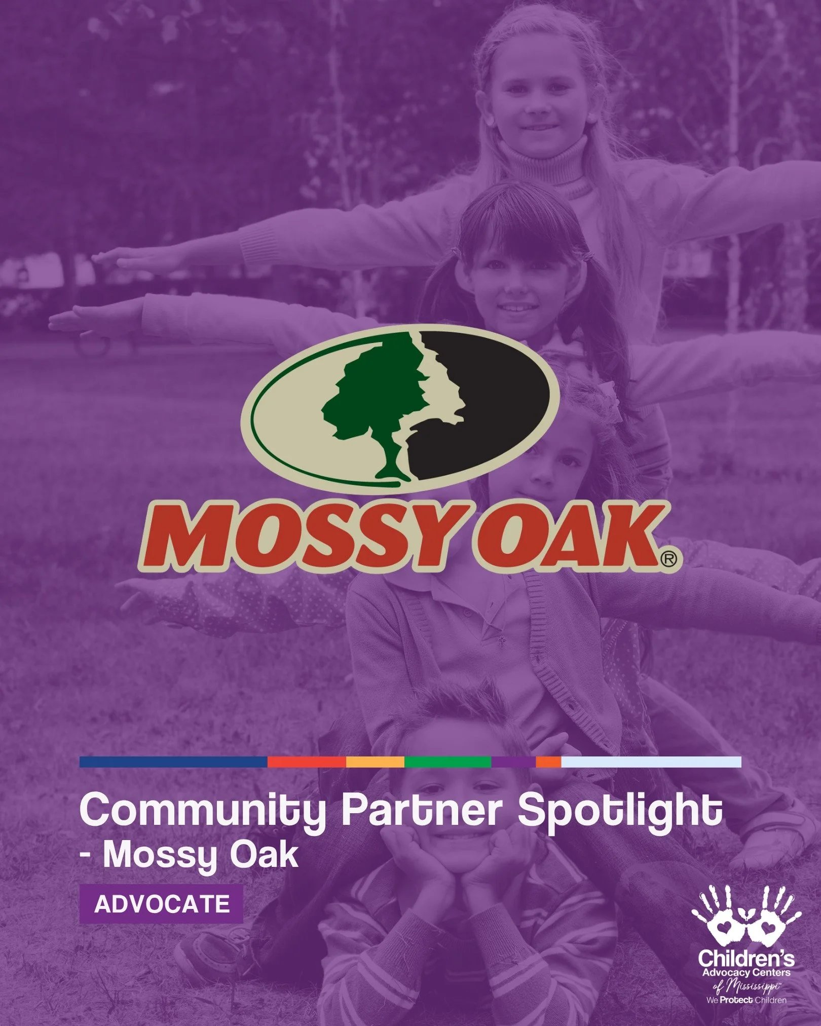 Thank you to Mossy Oak for being a dedicated Community Partner and joining us in the fight to defeat child abuse in Mississippi! 

Visit - mossyoak.com

#WeProtectChildren #EndChildAbuse #ChildAbusePreventionMonth #ChildAbusePrevention #ChildAbuseAwa