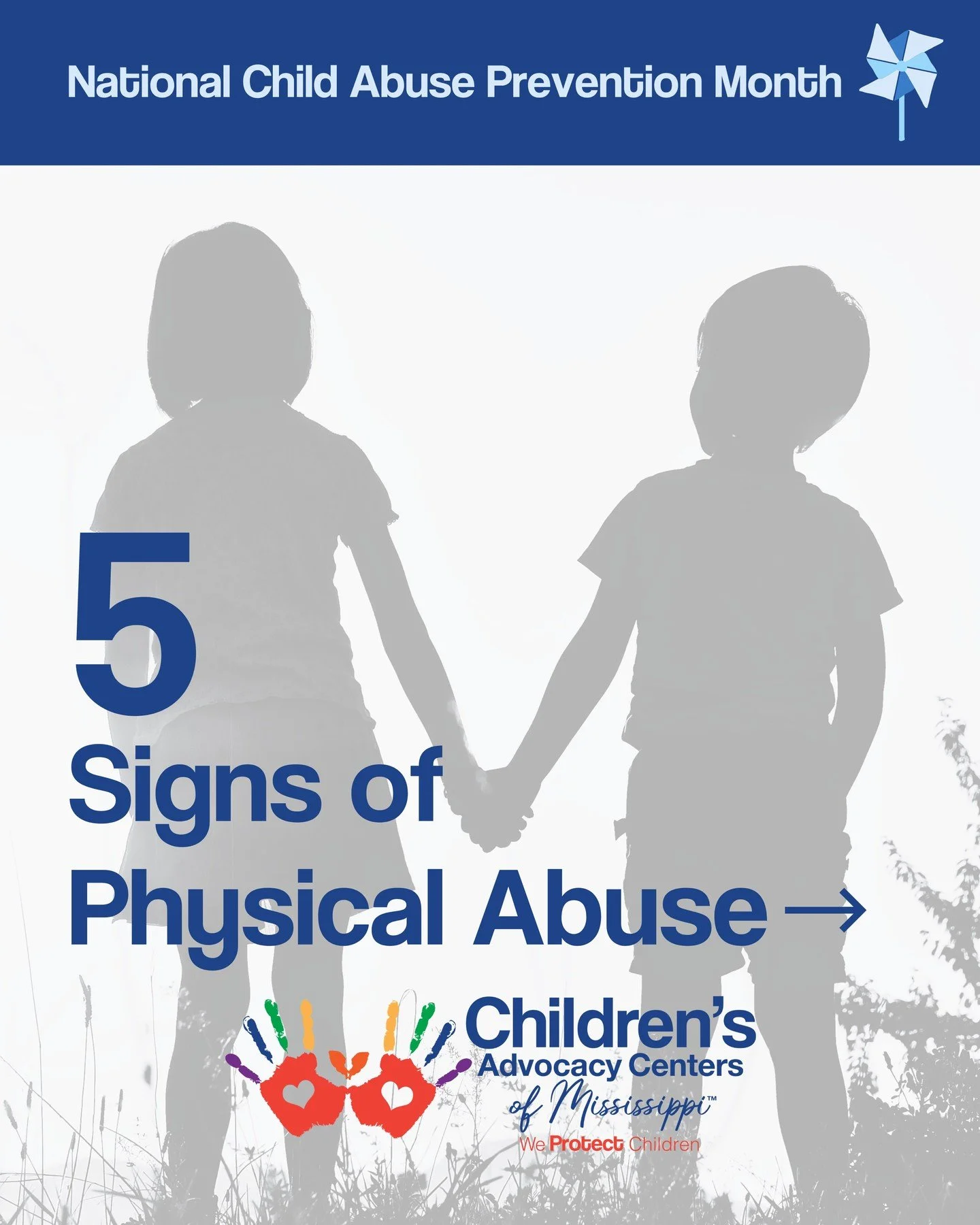 Some signs of physical abuse aren&rsquo;t always obvious. By learning what to look for, we can help protect children and speak up when something doesn&rsquo;t seem right. 💙 #ChildAbusePreventionMonth #WeProtectChildren #CACM #ChildAbusePrevention