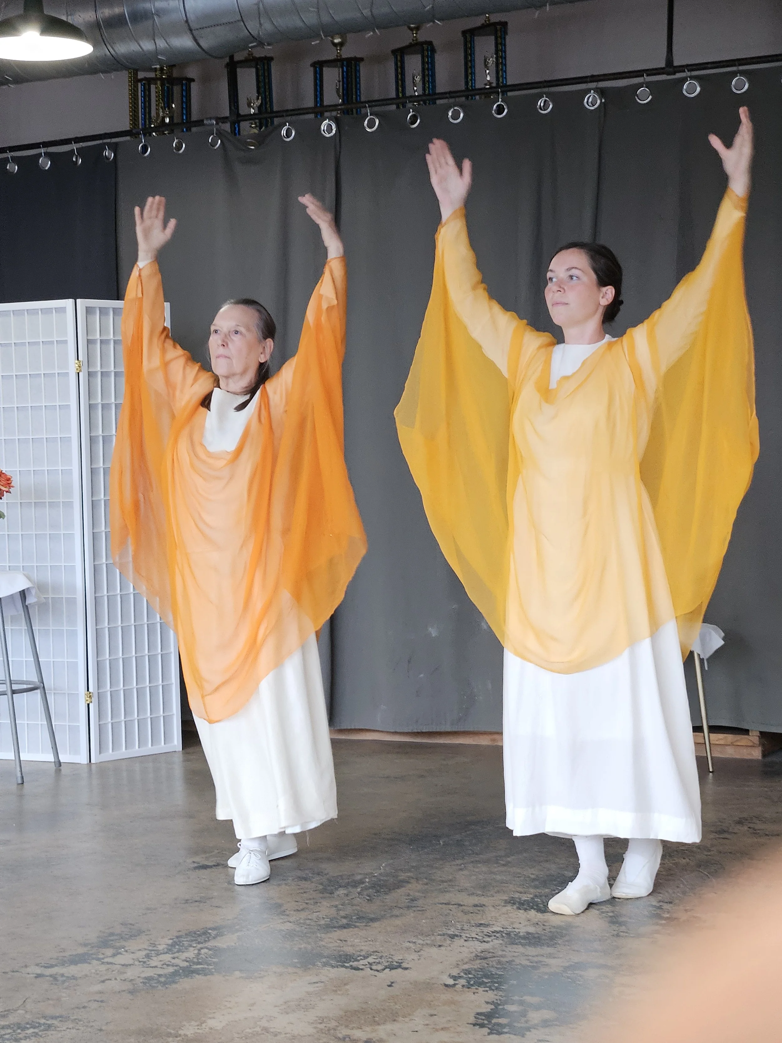 May  2026 -- Corinne and Connie perform the Hallelujah for a Pentecost outreach event