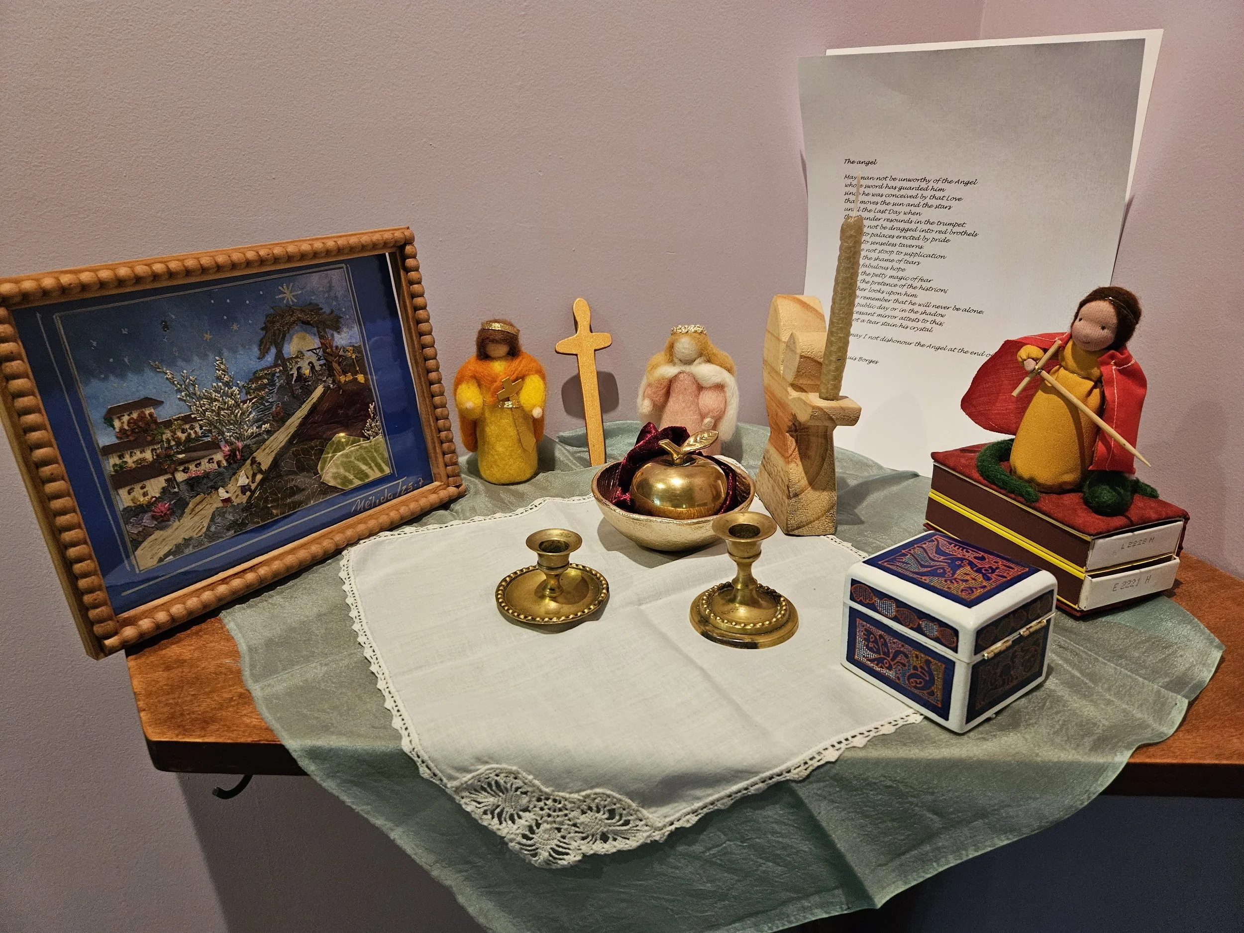 Gifts for the children's corner from Argentina, Colombia, Peru, Mexico, and the Philippines