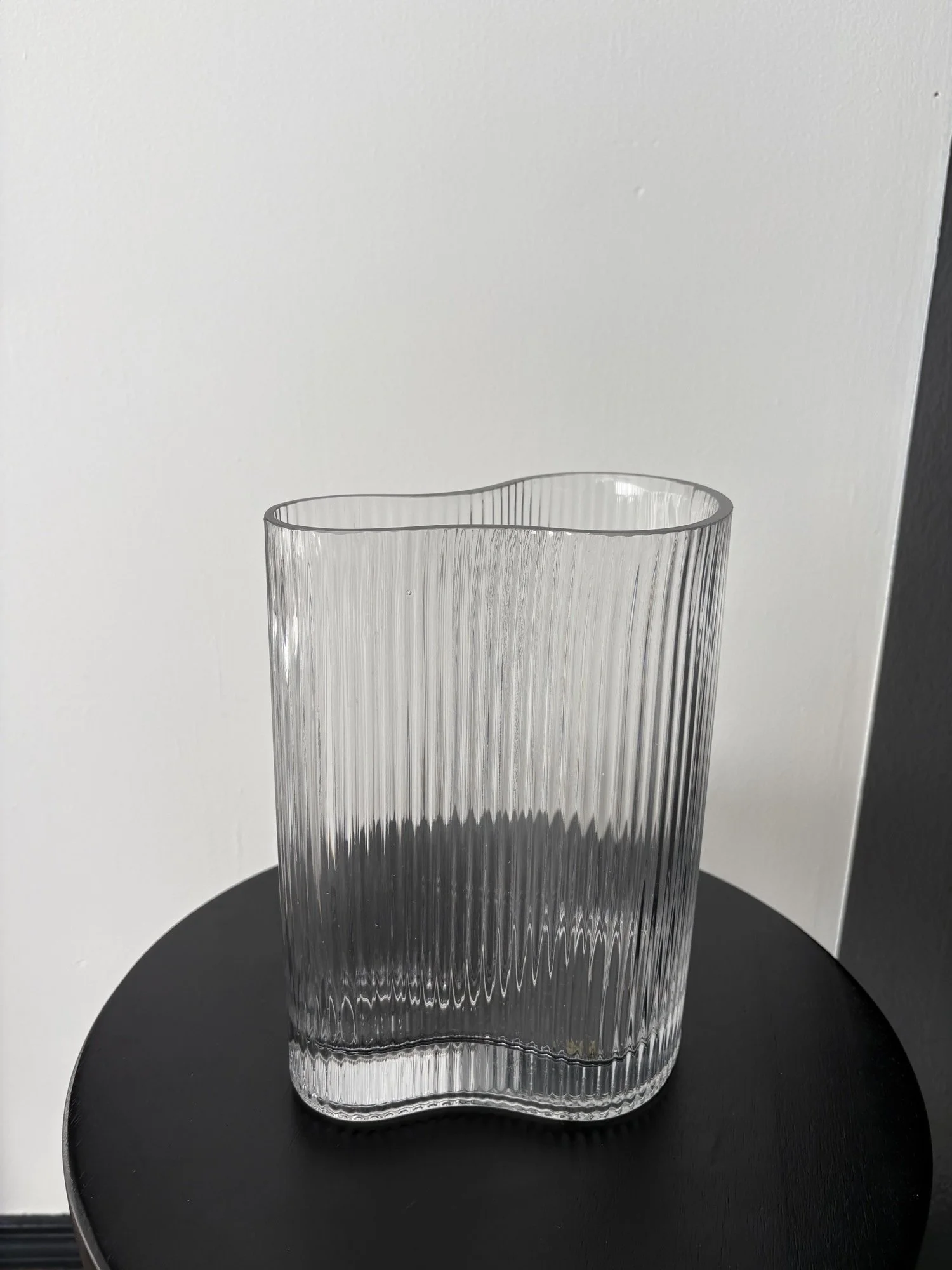Ribbed Centerpiece Vase 10in tall  $10.00