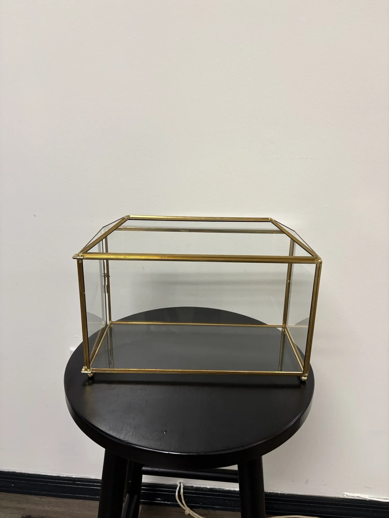 Gold and Glass Card Box $10.00