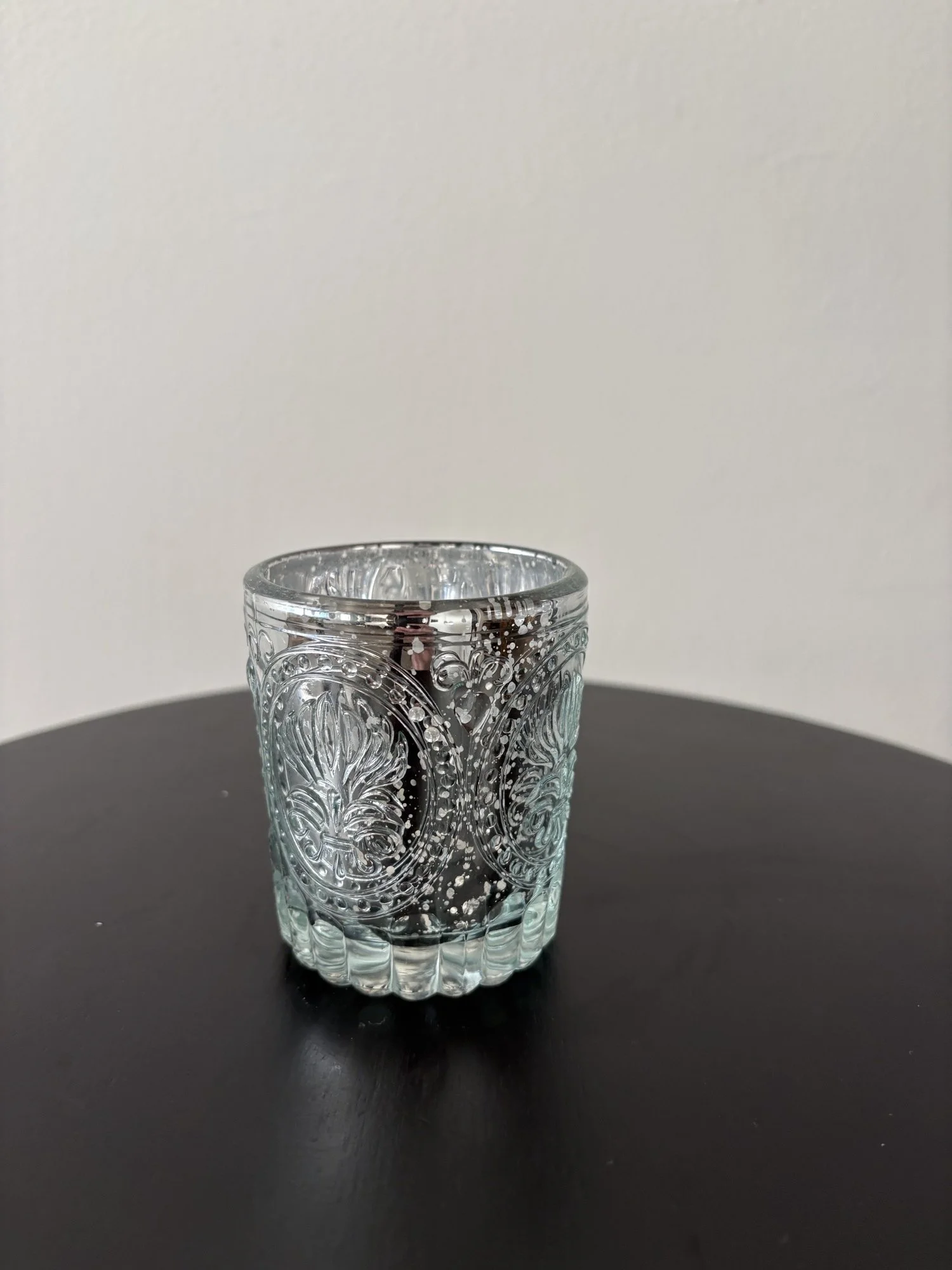 Silver Blue Votive $1.50 