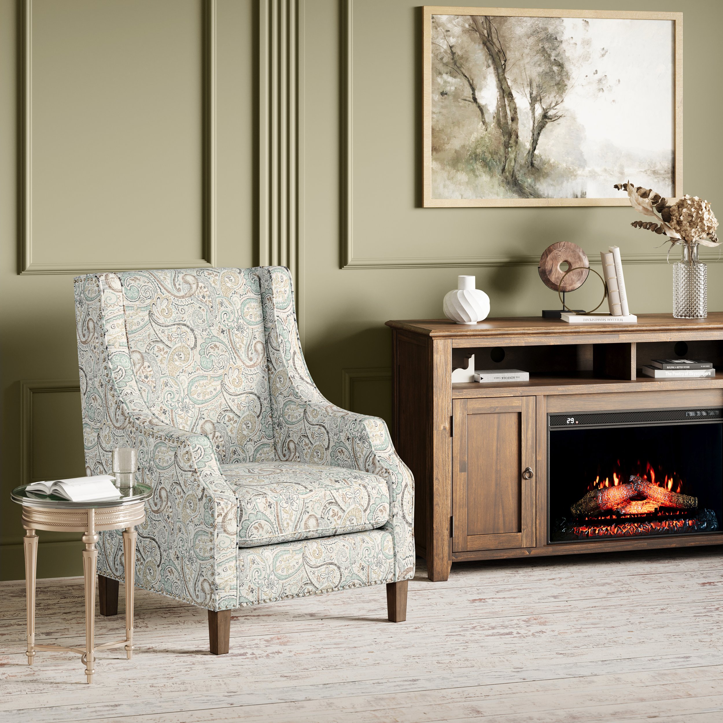 Jofran Riley Swivel Accent Chair