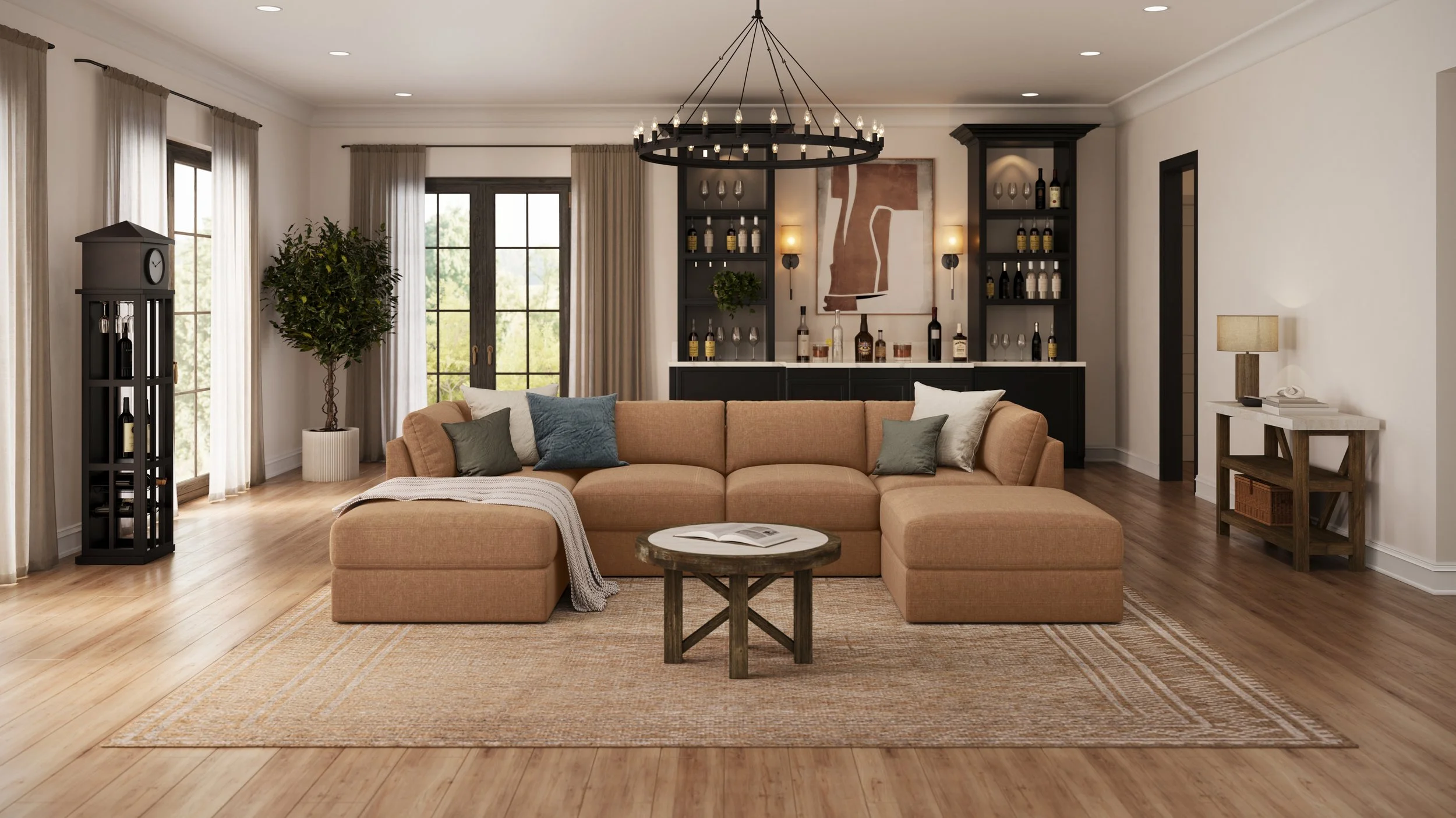 Sidney Brick Sectional