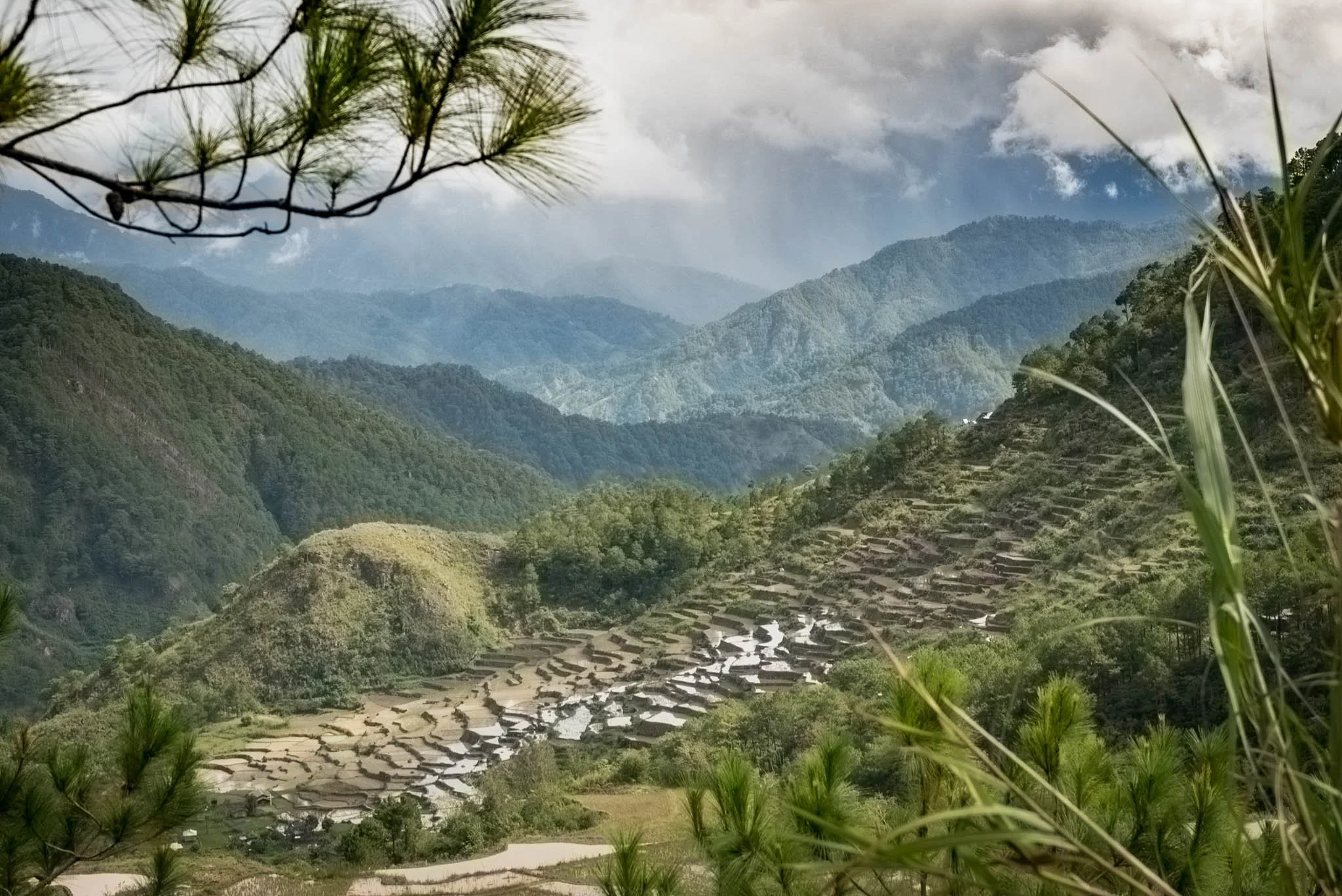 Two century old rice terraces (sustainable farming) in Banaue, Philippines.