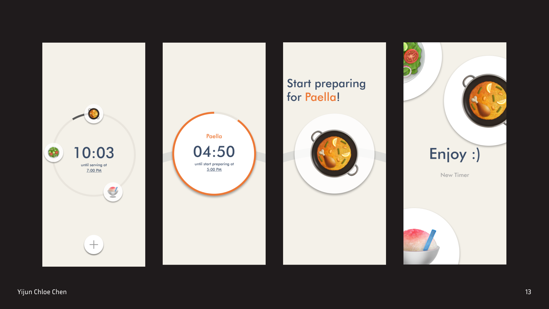 Kitchen Timer—UI Design — Yijun Chloe Chen Design