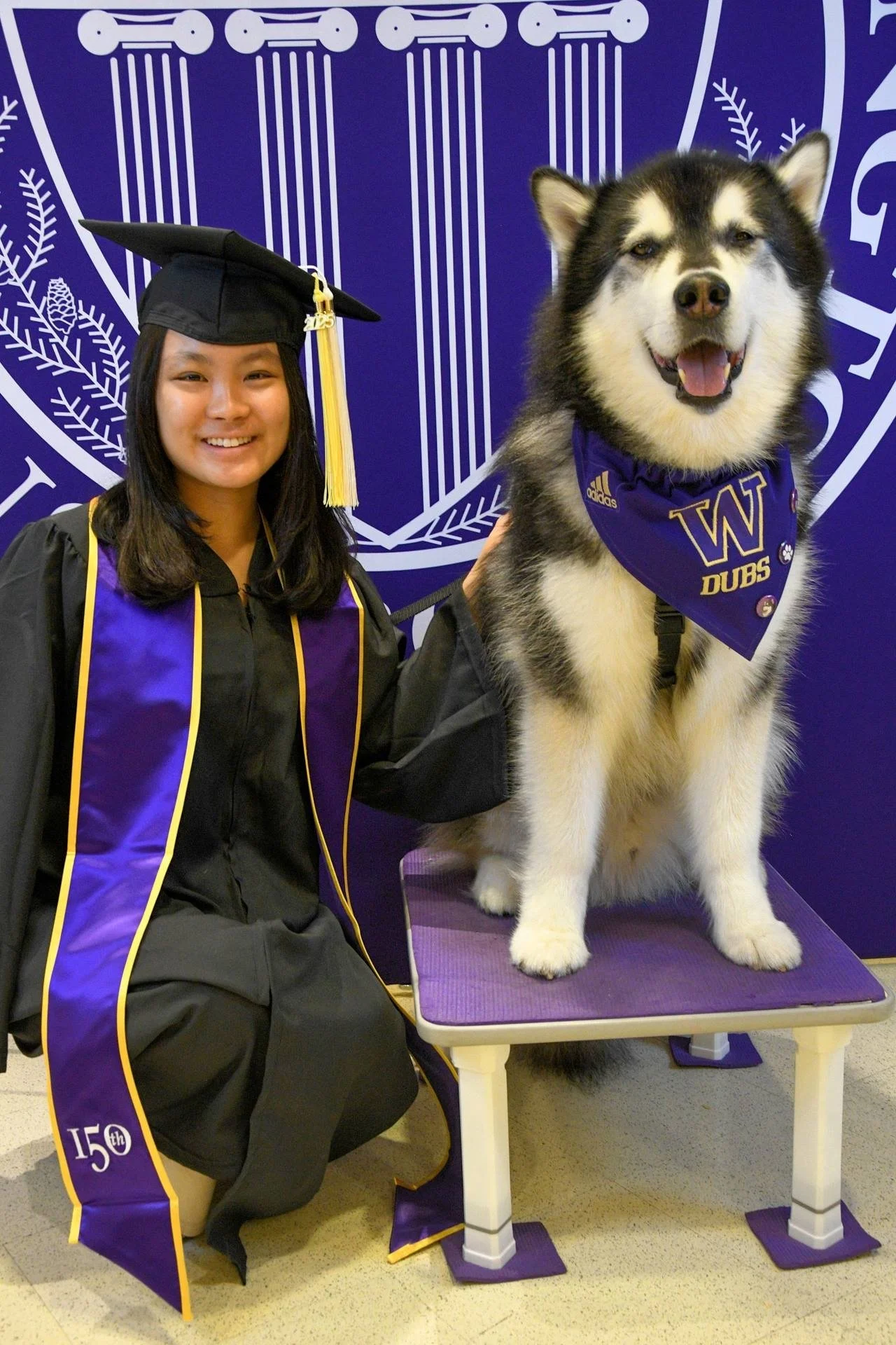 Grad pic w Husky vertical.JPG