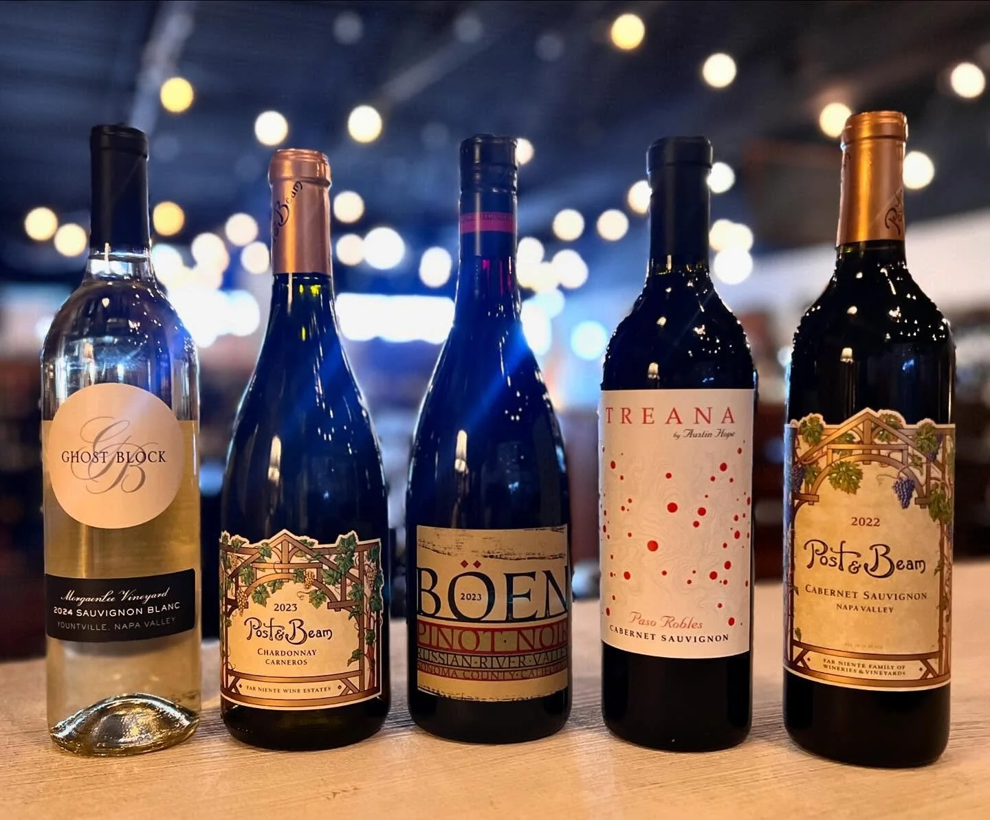 tonight&rsquo;s tasting: Fancy California! 
try five fabulous wines from the west coast, including two Post &amp; Beam wines by the Far Niente wine family! #winetasting in #chesterlandohio is growing all the time!