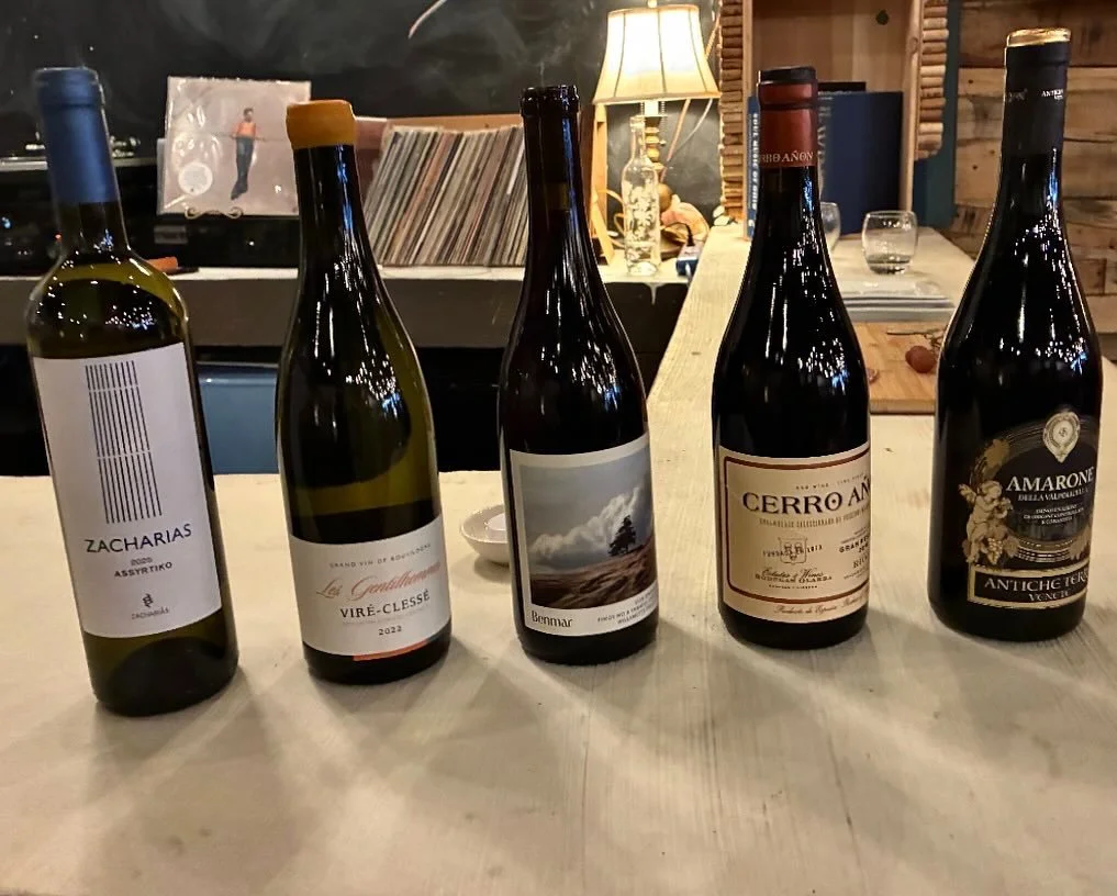 thursday night&rsquo;s tasting! where else ya gonna get a $20 tasting with an amarone in it?