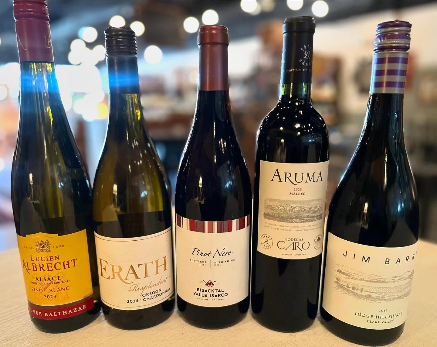 thursday: an &ldquo;elevated&rdquo; tasting will take us to mountains across the world! $20 buys five pours and a guide, beginning at 4:00!