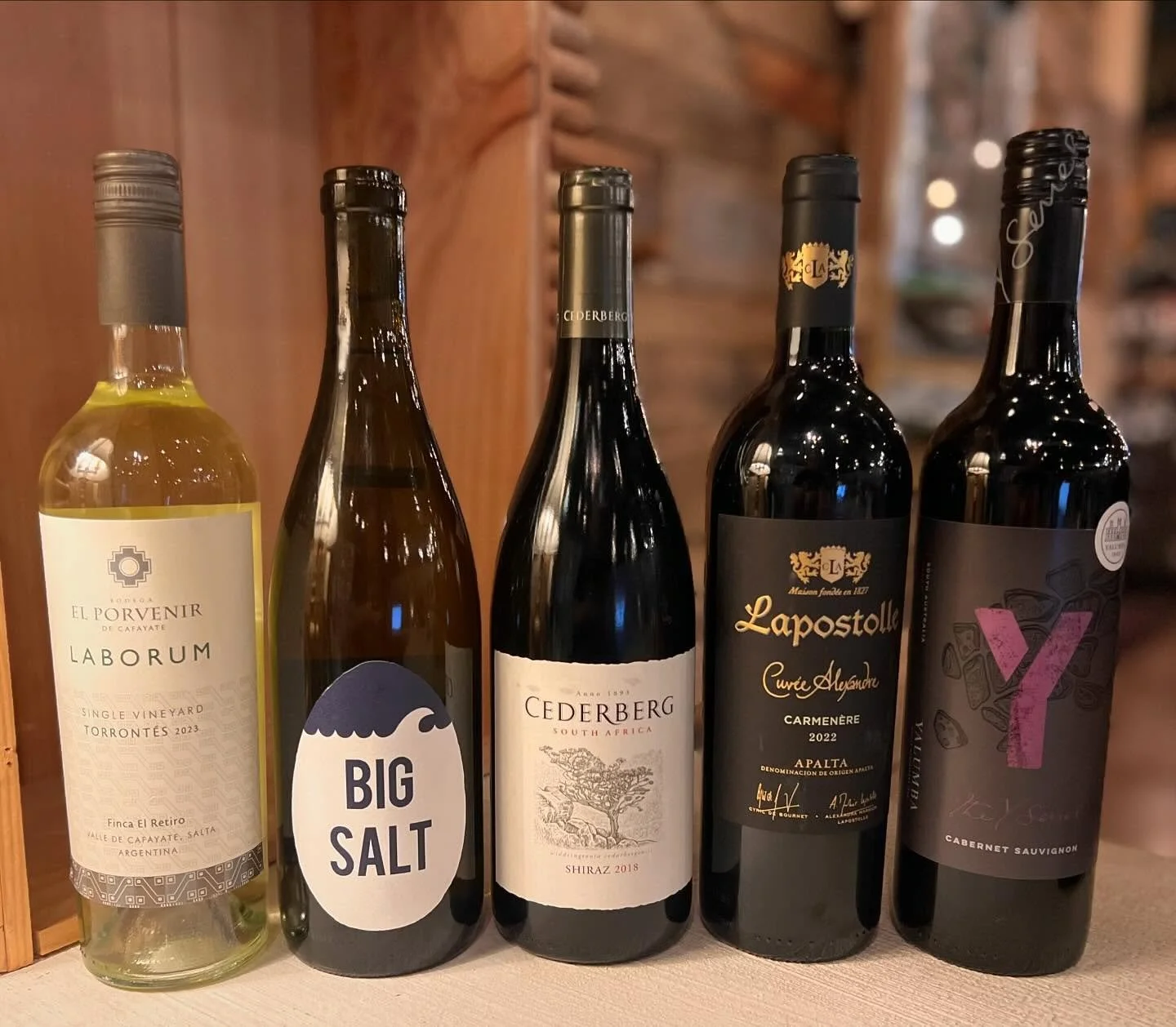 tomorrow&rsquo;s tasting: a Brave New World! try five new world wines that you likely haven&rsquo;t had before! from australia, chile south africa, and oregon USA, these will take your palate on new adventures! $20 per tasting; available 4:00-8:00 ✨?