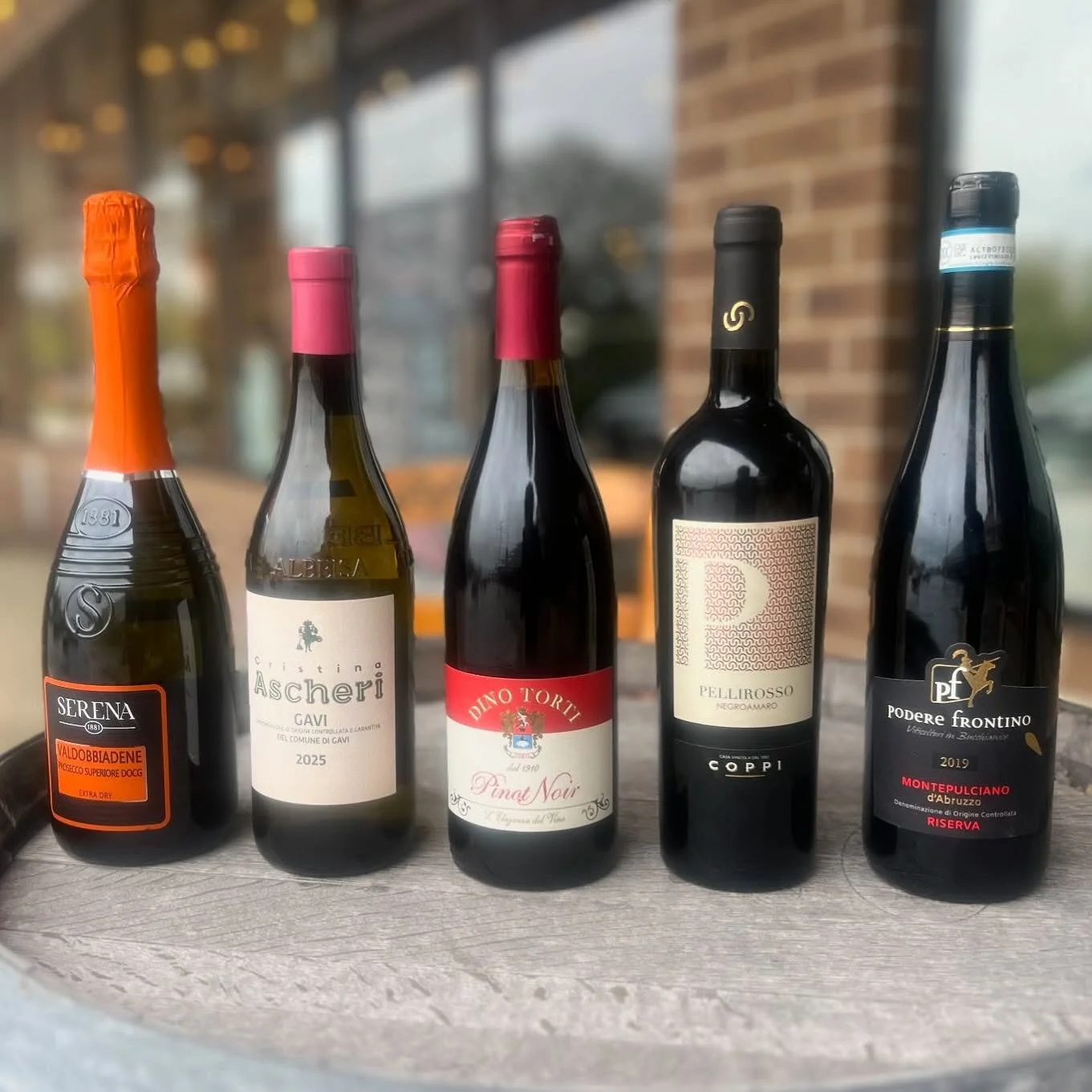 tonight: our friday happy hour tasting takes us to Italy! from 4:00-9:00, try five delicious italian wines for $15! #winetasting on a rainy day in #chesterland is just perfect!