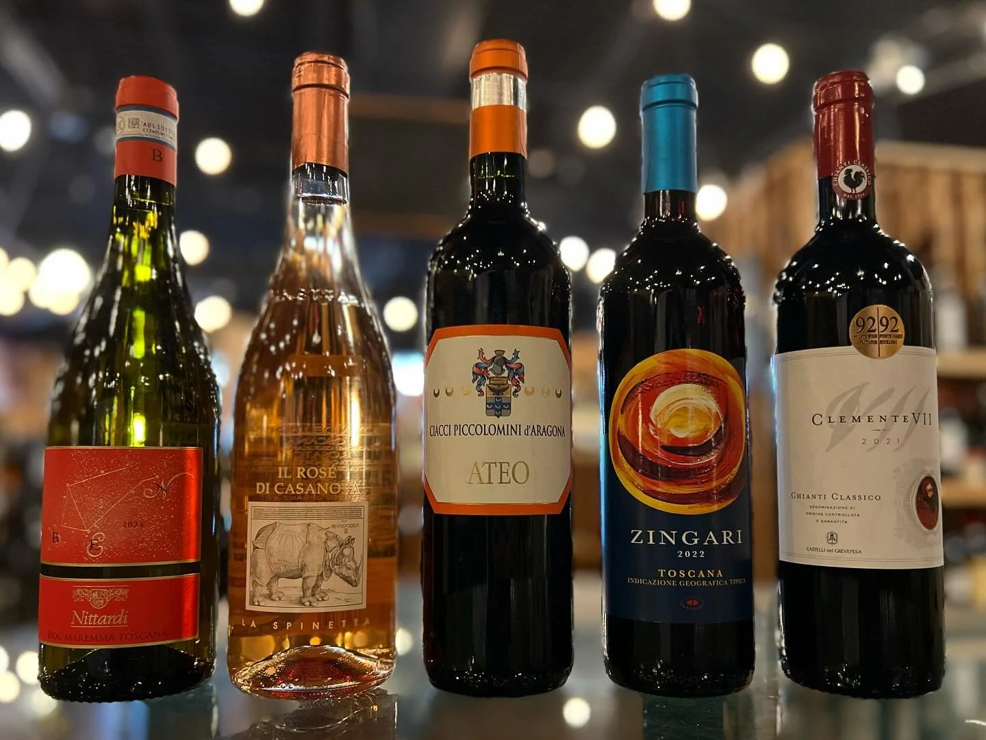 tonight: Tuscany! three reds, a ros&eacute;, and one white wine will show us a soft land of sun on this rainy evening 💖🍷🇮🇹