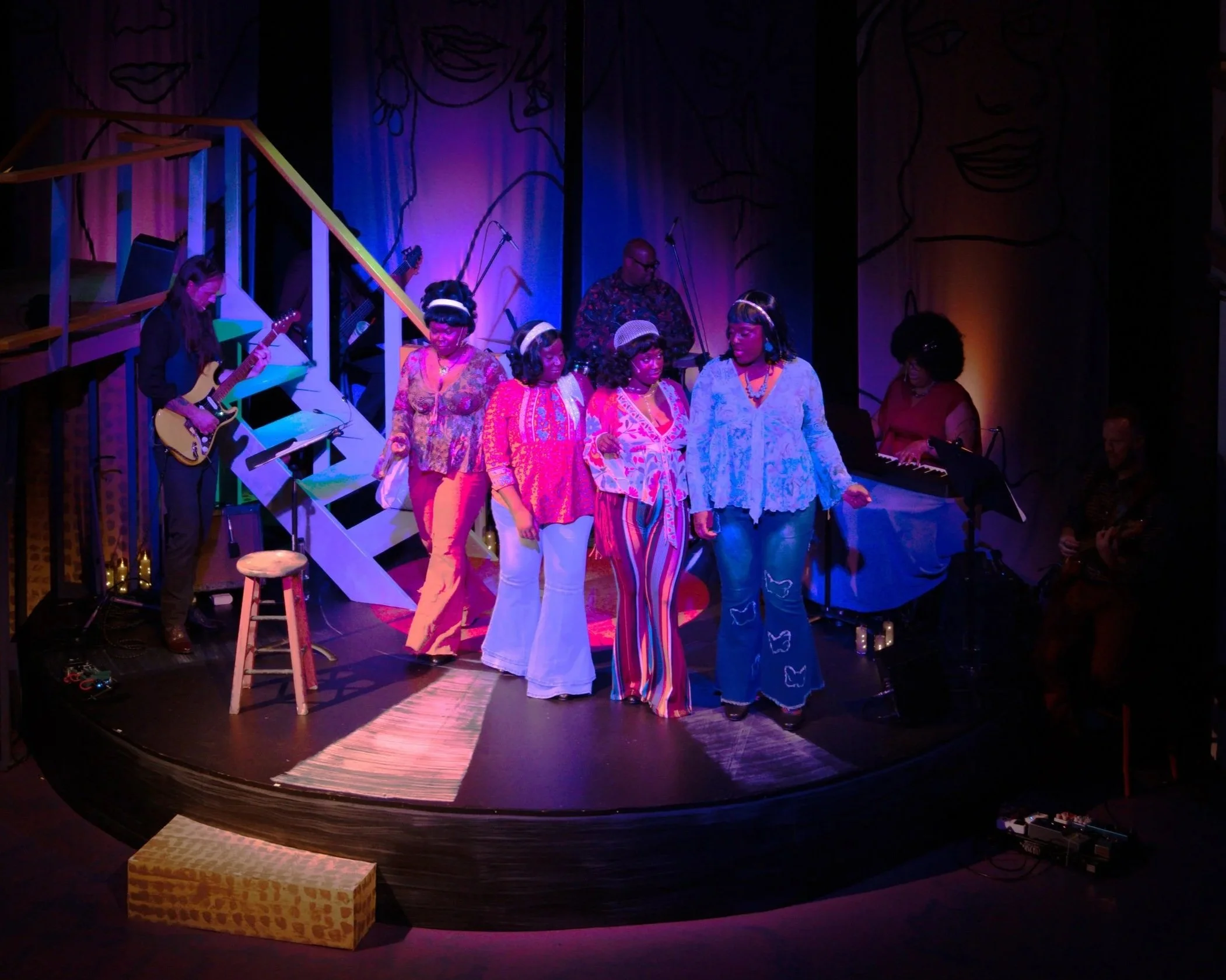 Front: Matthew Crane, Ember Tate-Steele, Danielle green, Anika Pace, Dasia Cervi, Karen Saxon; Back: Preston Brown