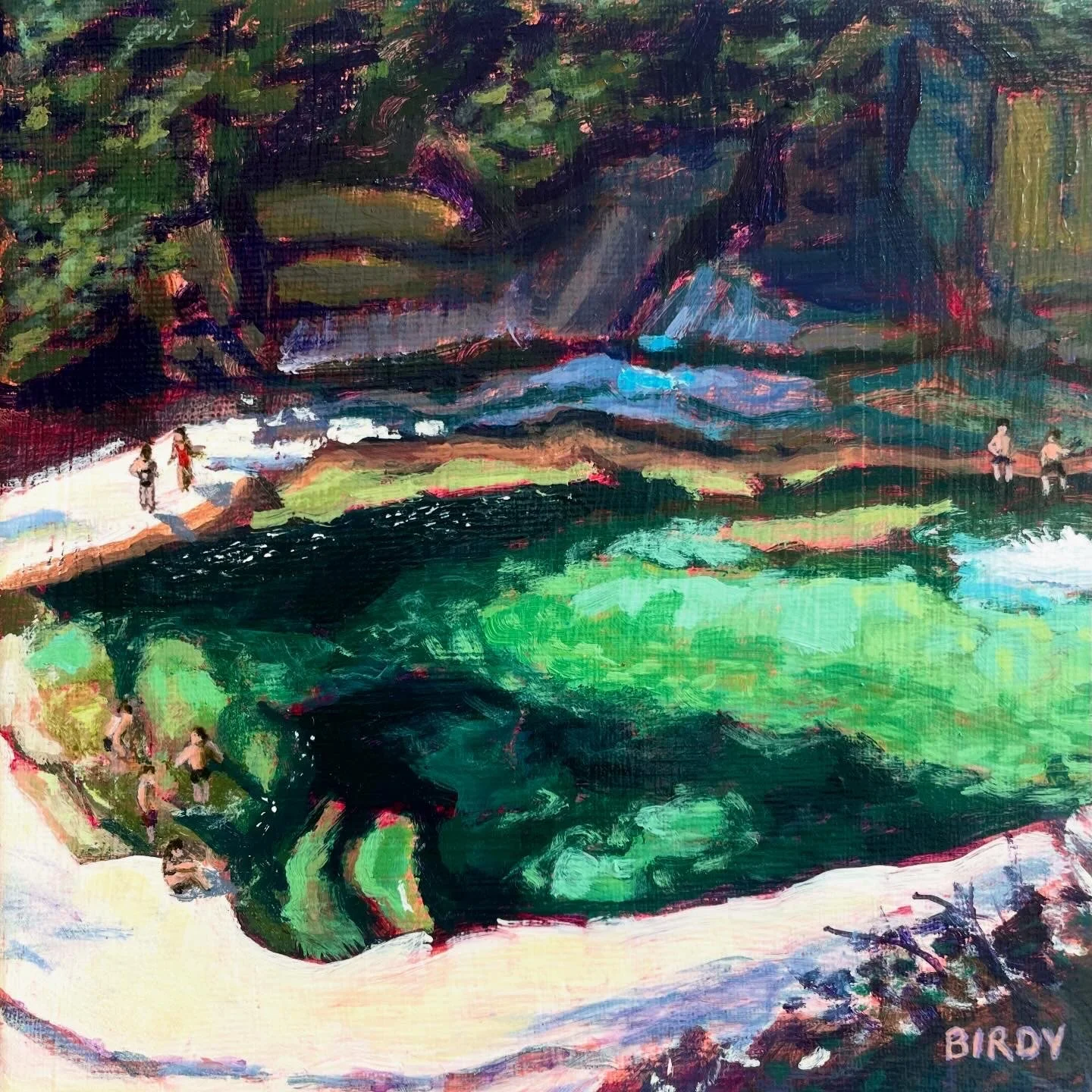 "Jump in on Three" |
Acrylic on canvas
20x20 cm