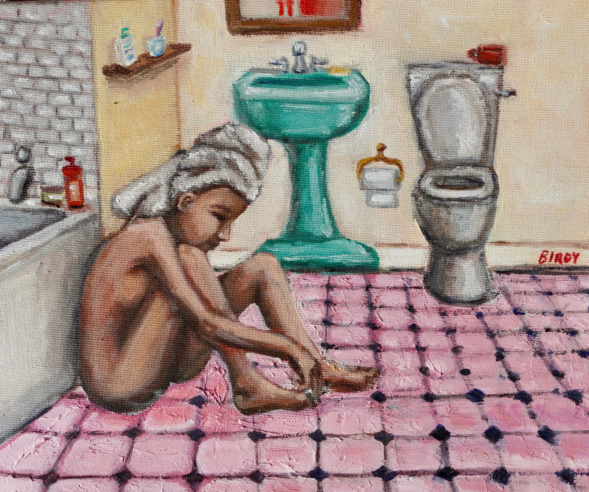 "Toenail Clipping" | Oil on canvas, 30x24 cm