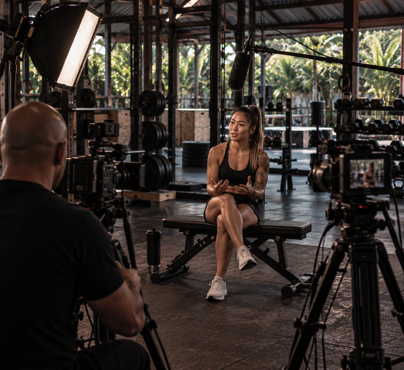 Fight or Flight interview in a Muay Thai gym