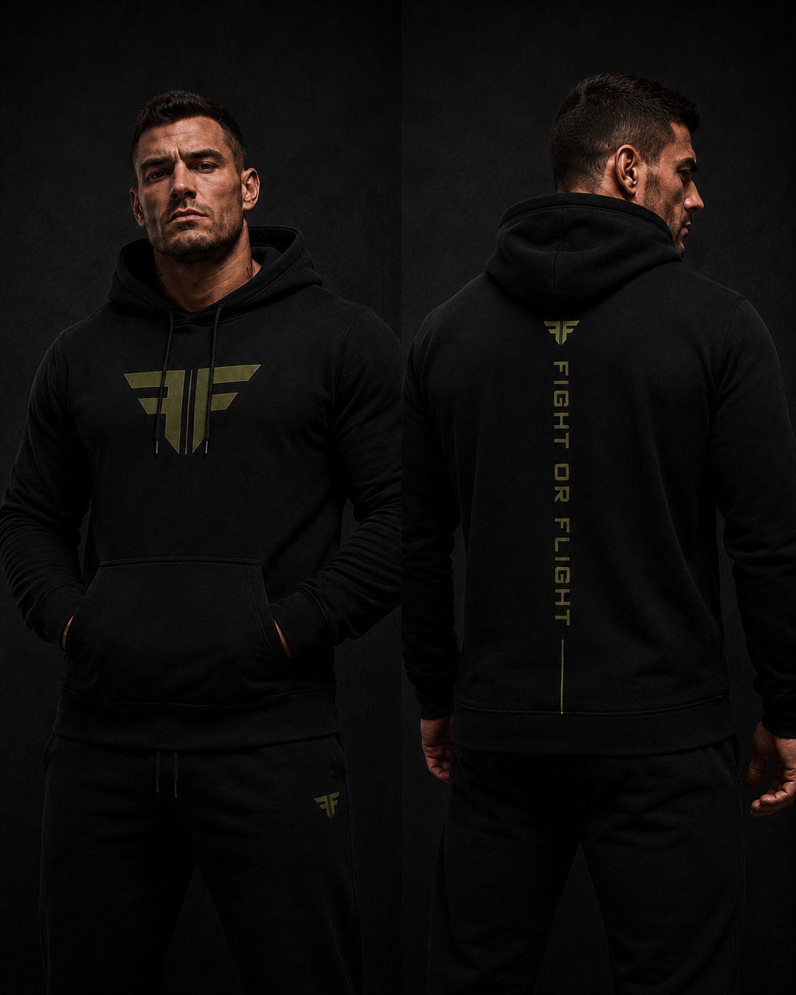 TexturedFight or Flight Hoodie