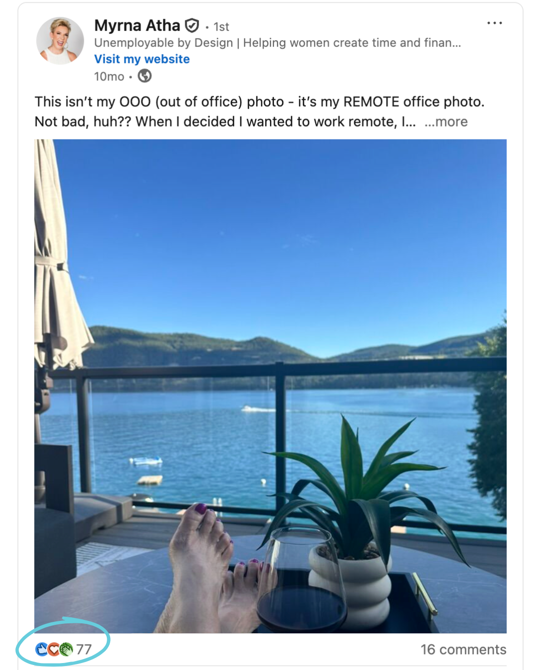 As seen on LinkedIn
