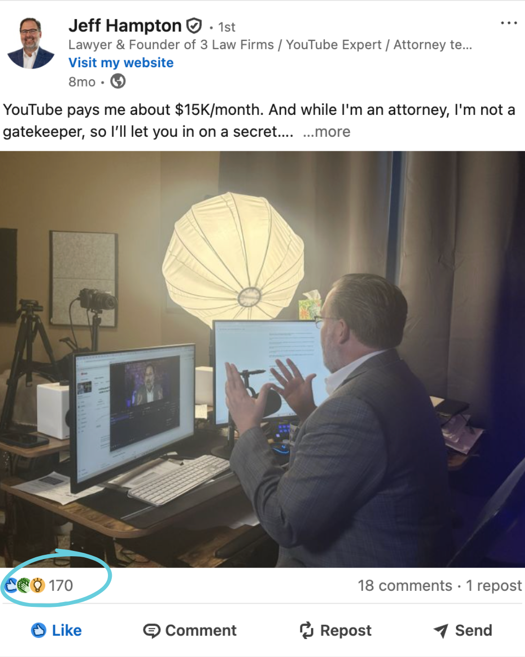 As seen on LinkedIn