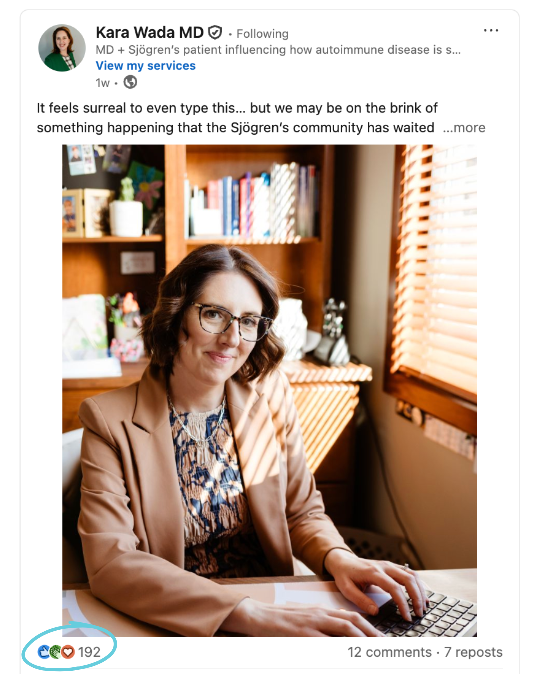 As seen on LinkedIn