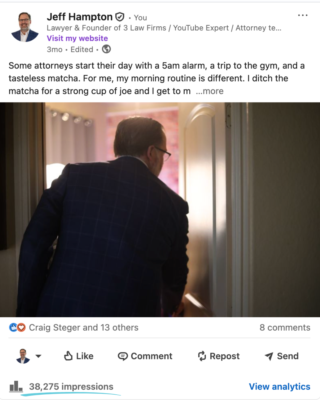 As seen on LinkedIn