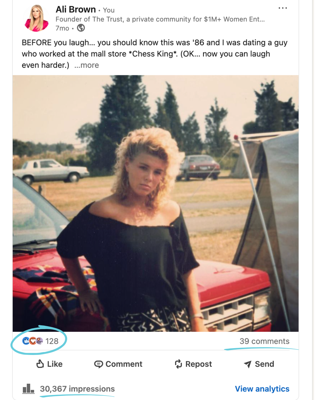 As seen on LinkedIn