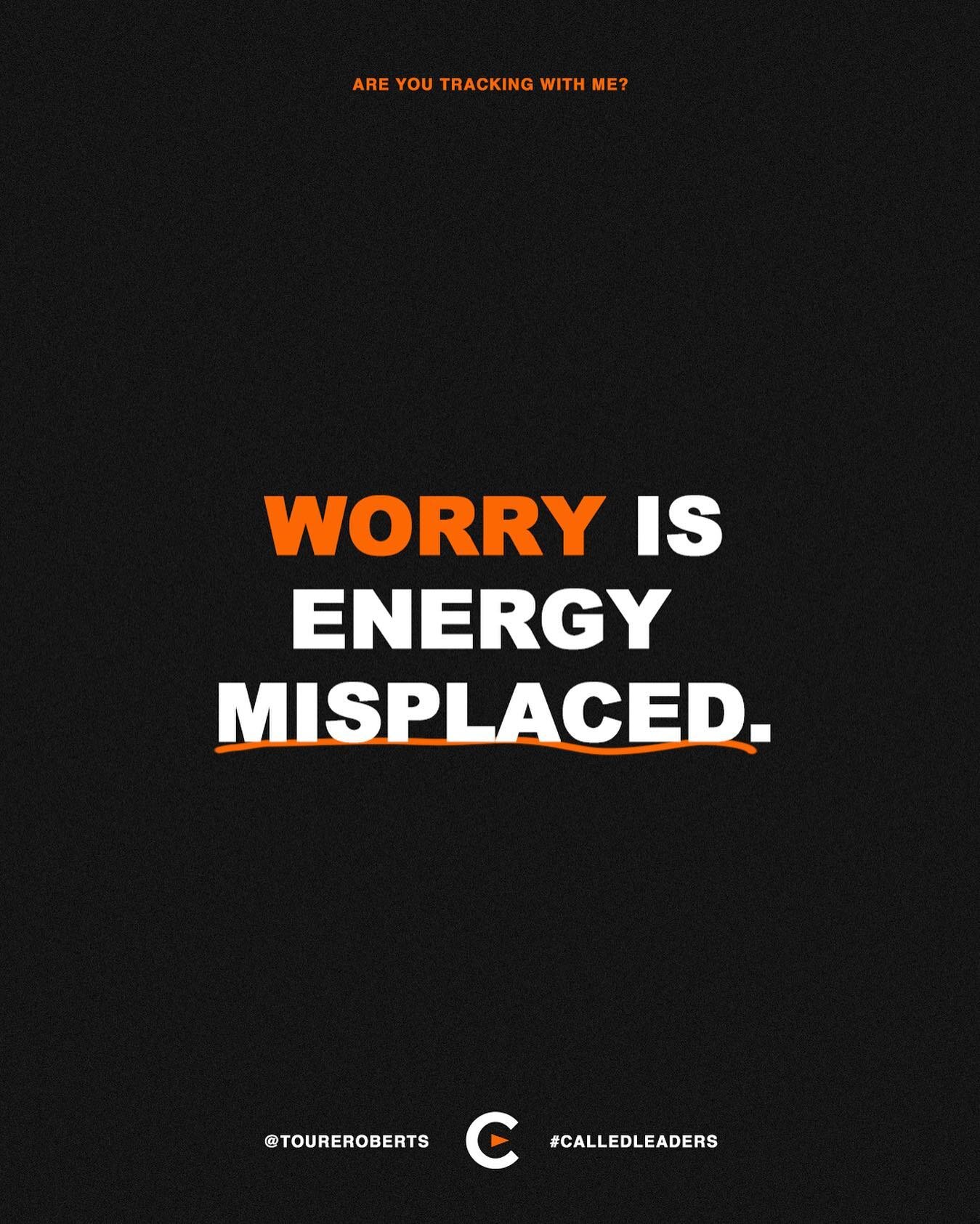 Worrying is not profitable, and it&rsquo;s counterproductive to what we&rsquo;re trying to accomplish.

Instead of letting worry paralyze you, redirect that energy to building!

What will you choose over worry today?

#byeanxiety #dontworry #CalledLe