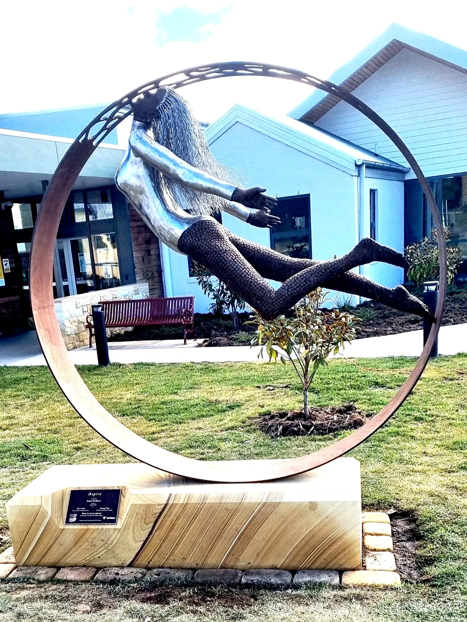 "Aspire" public installation in Oatlands Tasmania