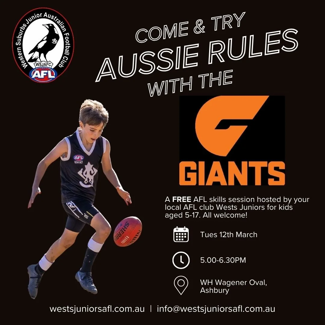 It’s almost time for the 2024 season! — Wests AFL Juniors