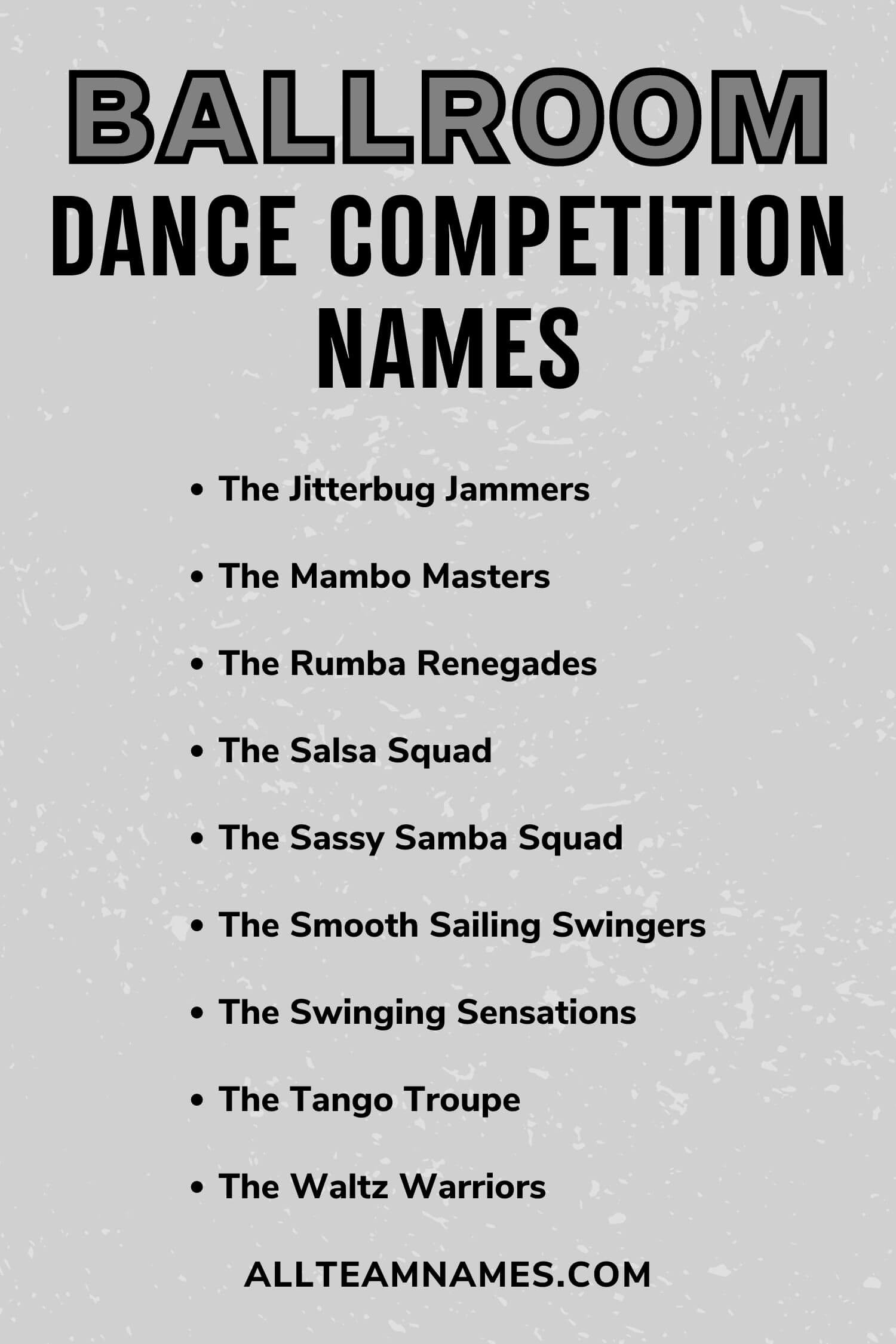 team names for competition