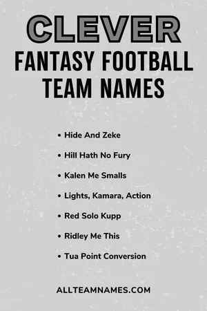 397 Fantasy Football Team Names (From Funny To Pop Culture)