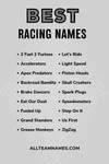176 Awesome Racing Team Names For 2025