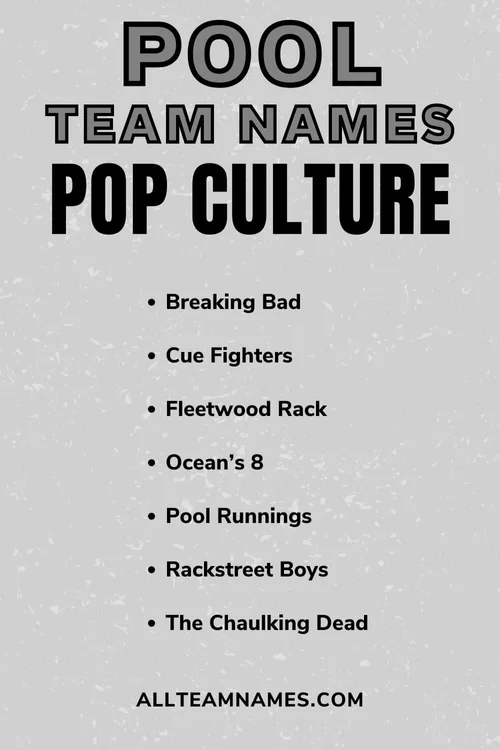 Pool Style Names 305 Funny Pool Team Names For Leagues & Tournaments